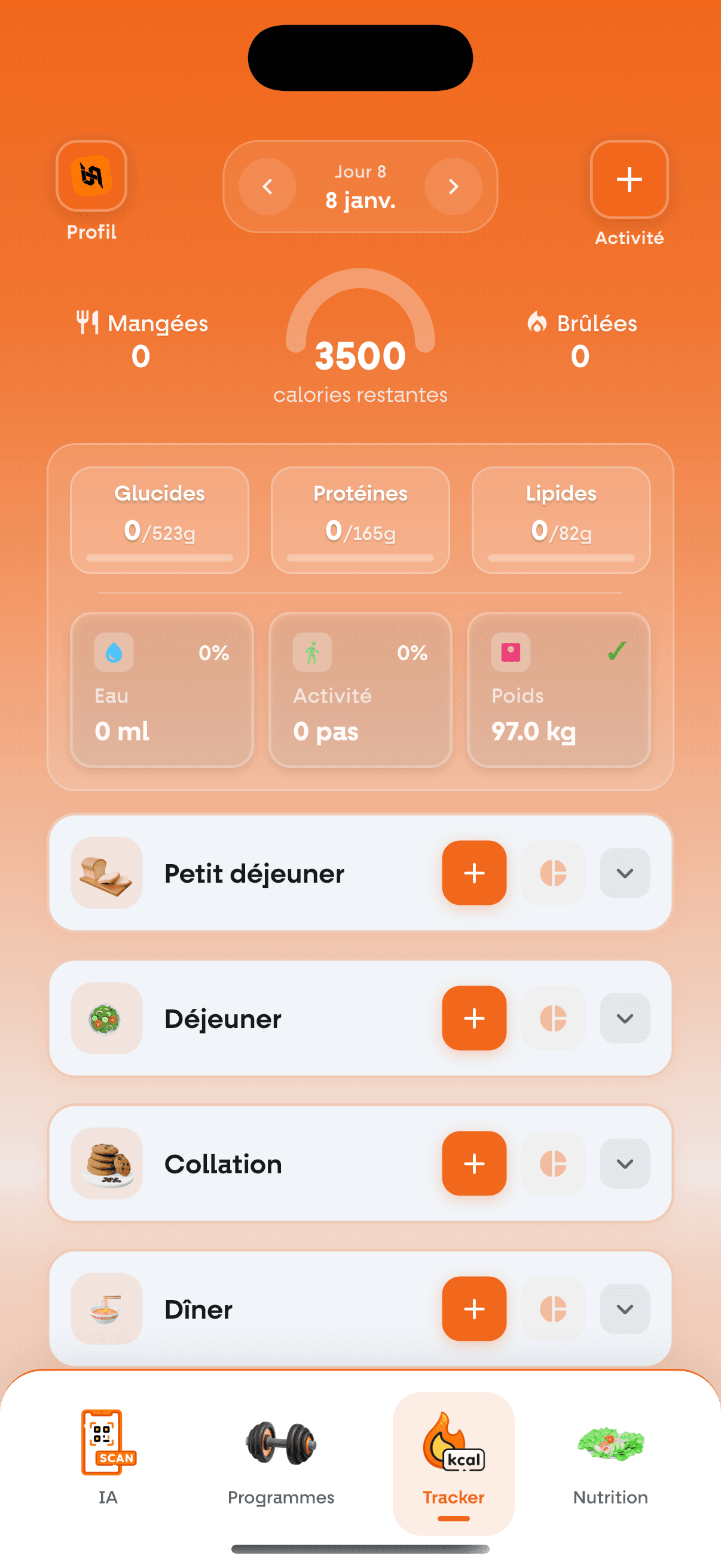 Tracker de progression